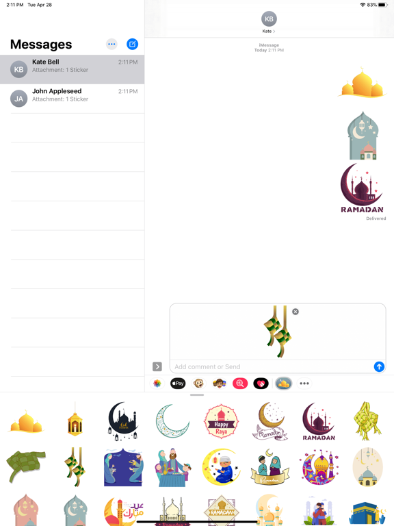 Screenshot #6 pour Raya Ramadan Stickers