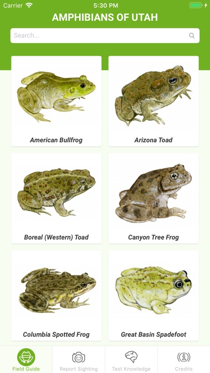 Amphibians of Utah
