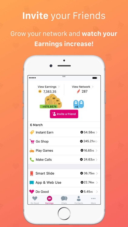 WowApp - Earn. Share. Do Good