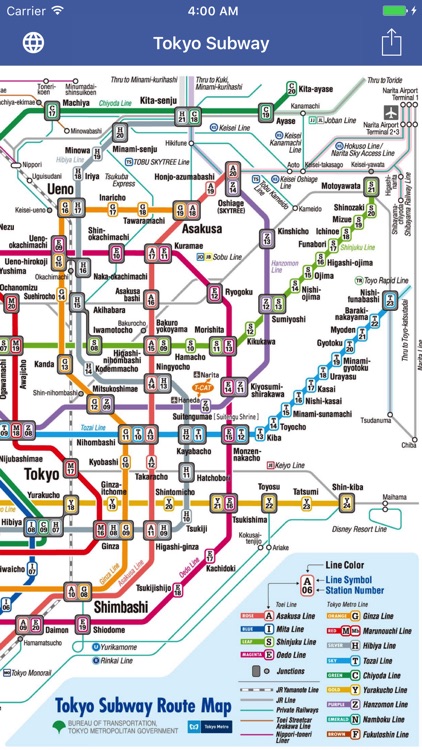 Tokyo Subway Map OFFLINE