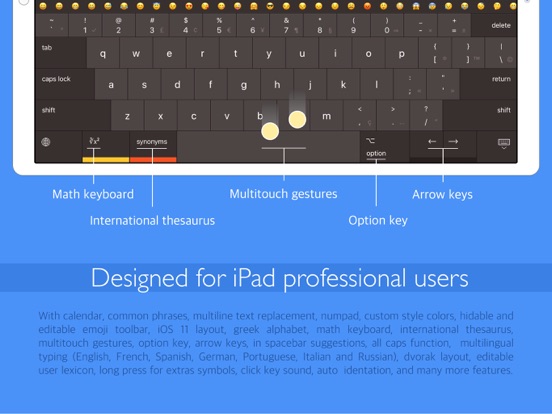 Pro Keyboard with PC Layout Screenshots