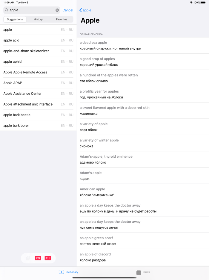 MT - переводчик и словарь