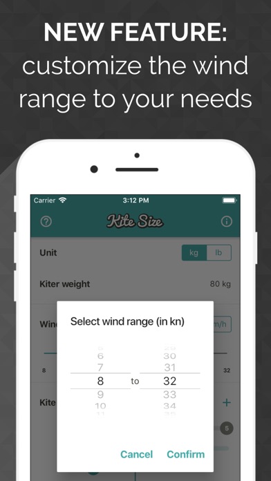 Kite Size Calculator screenshot 3