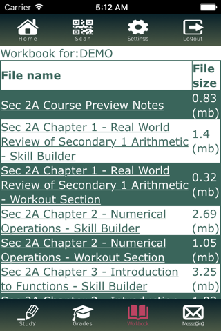 MHS Student app screenshot 2