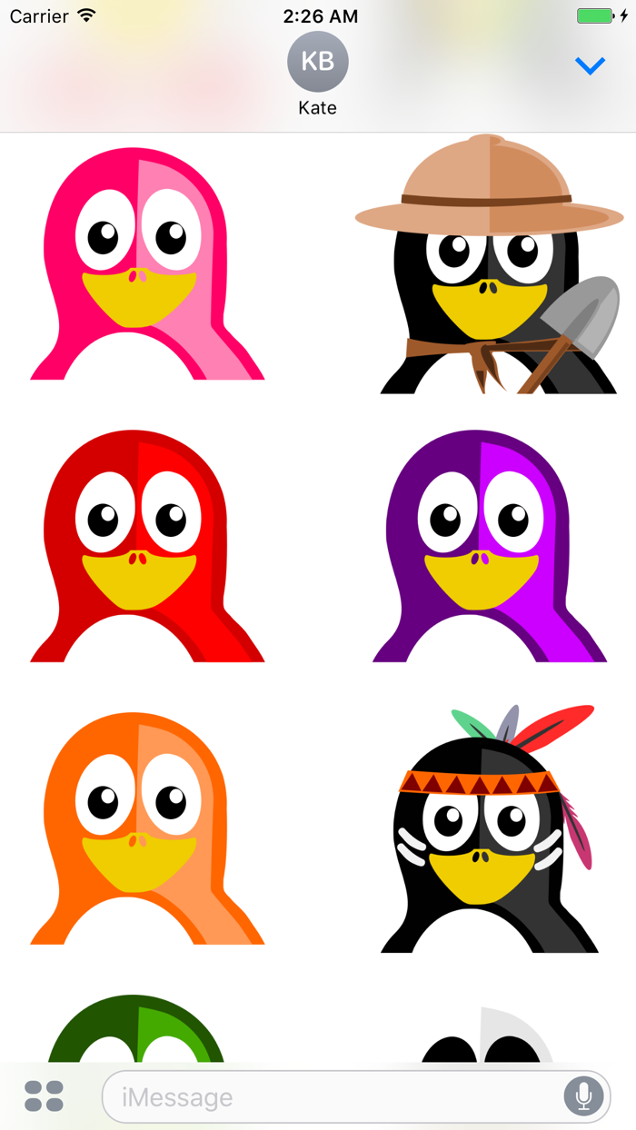 Fresh Penguins Stickers
