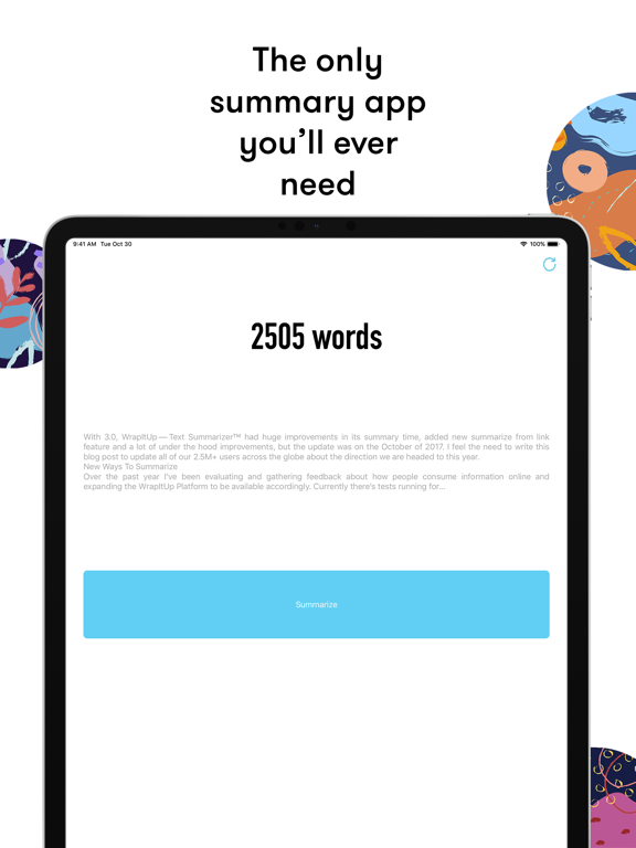 Screenshot #4 pour WrapItUp - Text Summarizer ™