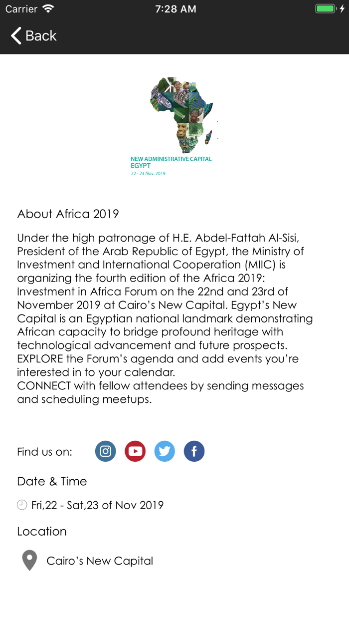 Investment for Africa forum 19