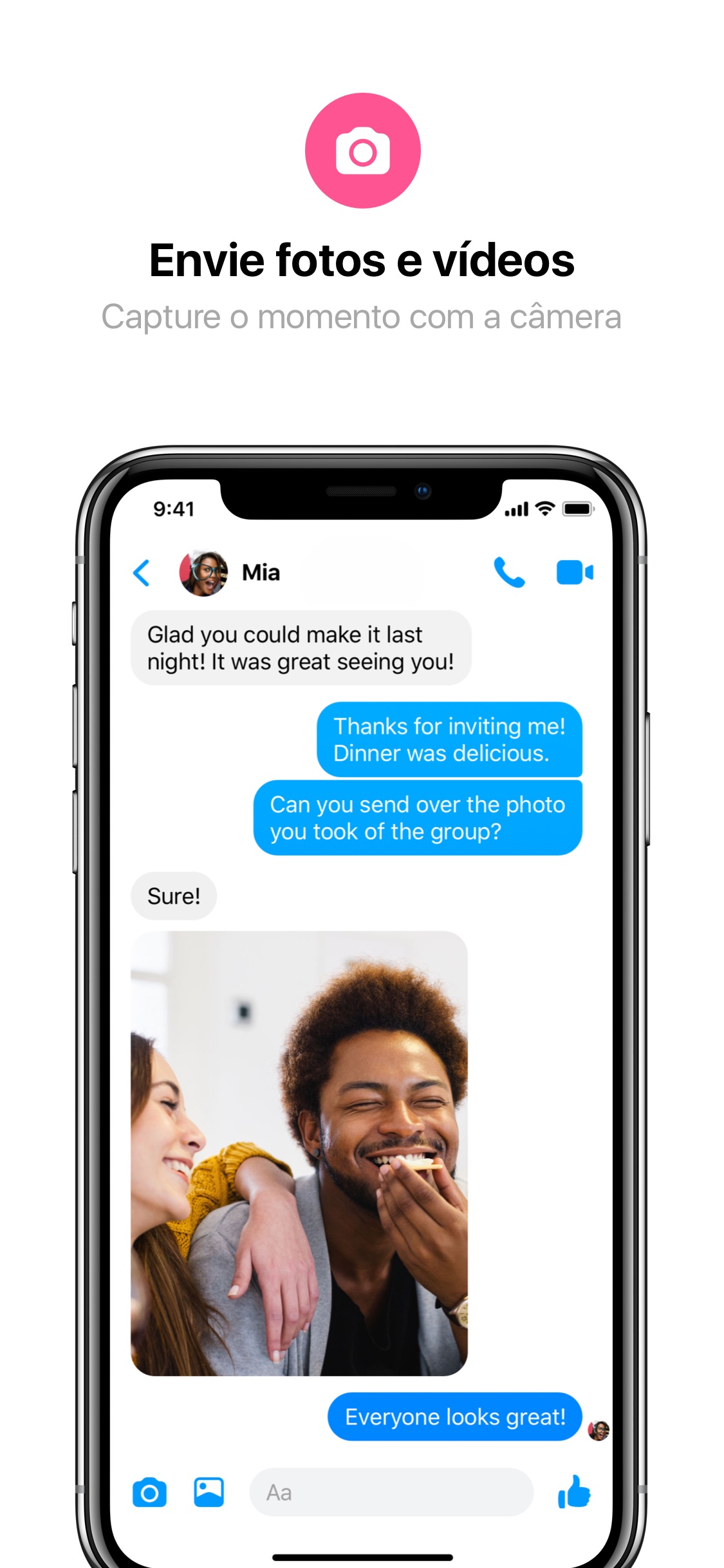Screenshot do app Messenger Lite