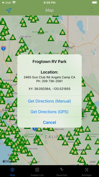 California – Camps & RV spots