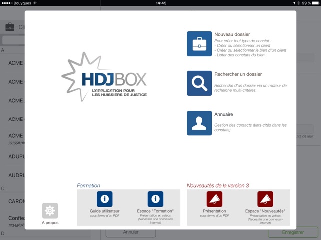 HDJBOX constats d'Huissiers