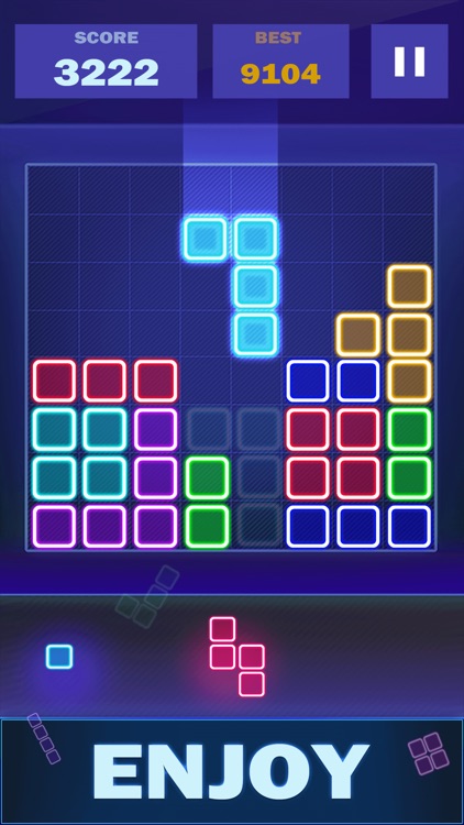 Glow Block Puzzle Legend screenshot-3