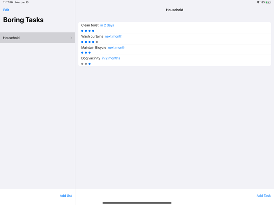 Screenshot #4 pour Boring Tasks