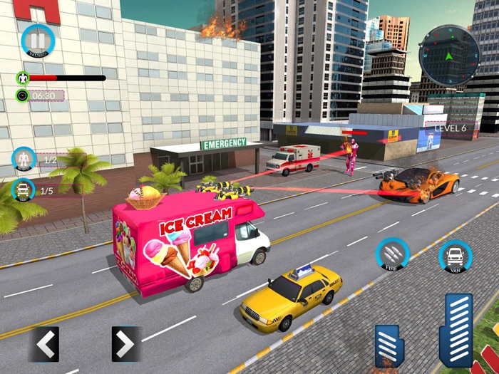 Ice Cream Robot Van Transform