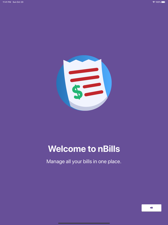 nBills - Bills Manager