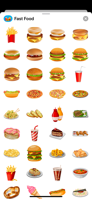 Fast Food Mc Burger Stickers