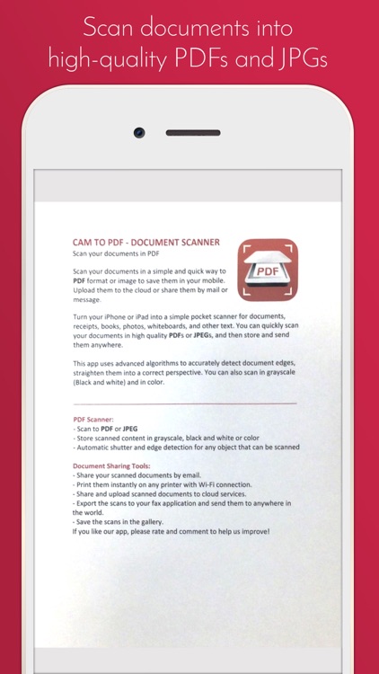Cam to PDF - Document Scanner screenshot-3