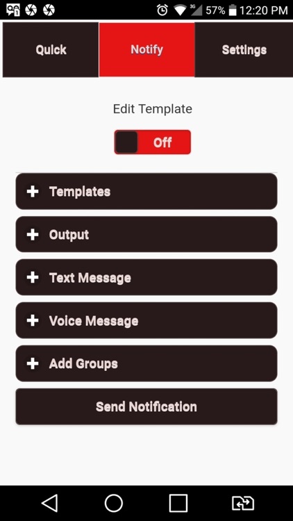 Red Messaging App