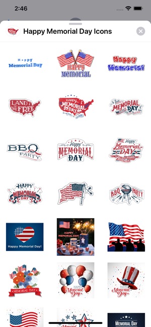 Happy Memorial Day Icons(圖2)-速報App