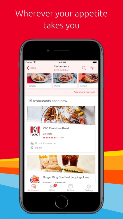Just Eat: food delivery