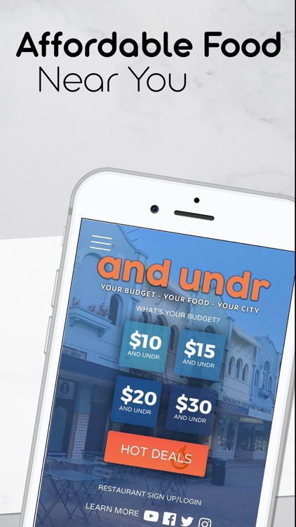 AndUndr: Find Food & Deals