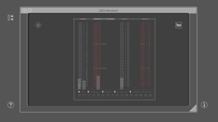 MIDI SWEET: MIDI Monitor2 (AU)