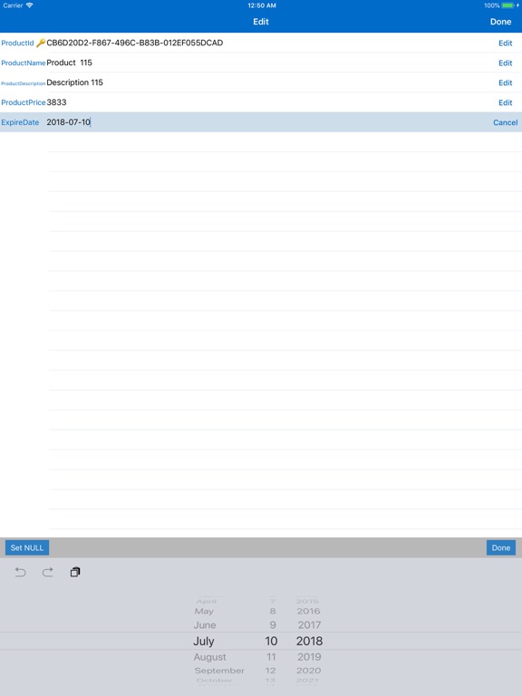 SQL Server Mobile Client PRO screenshot 3