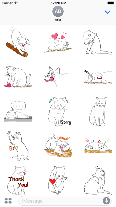 Lovely Pose of Cat Sticker screenshot 2
