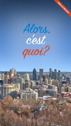 Alors, c'est quoi? - French