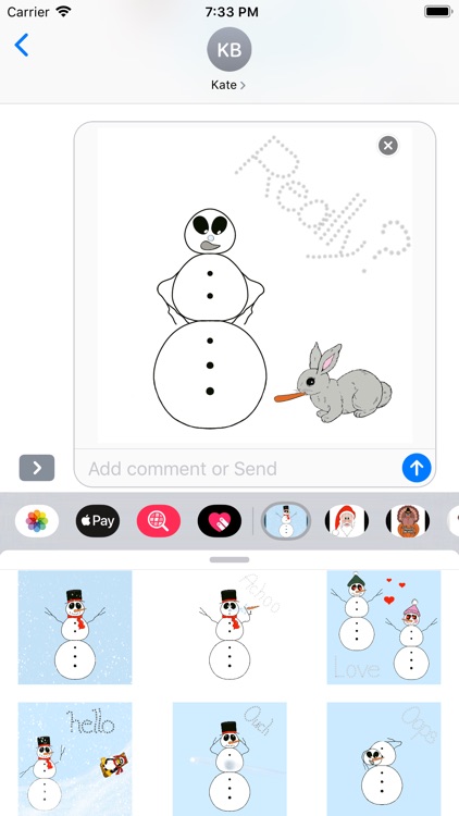 Snowman Tale stickers screenshot-3