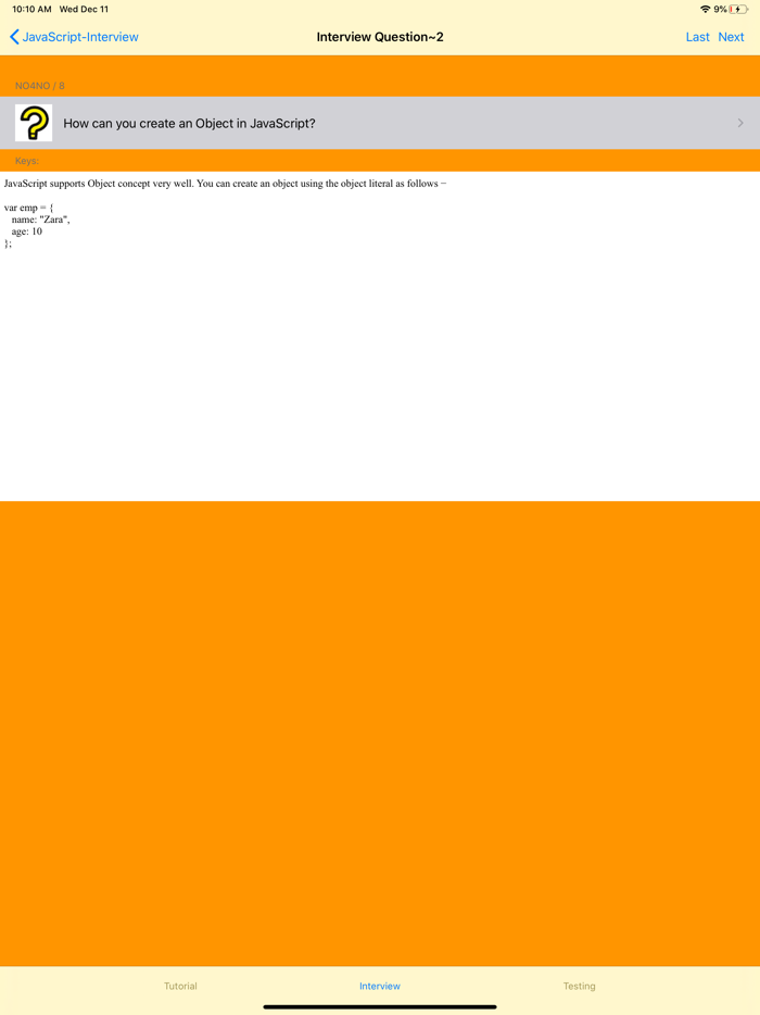 Tutorial for Java Script