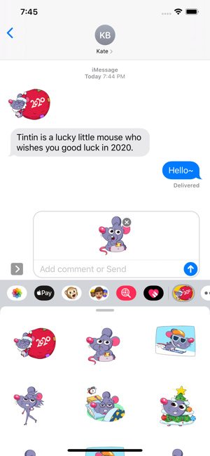 Mouse-Tintin Stickers for 2020(圖3)-速報App