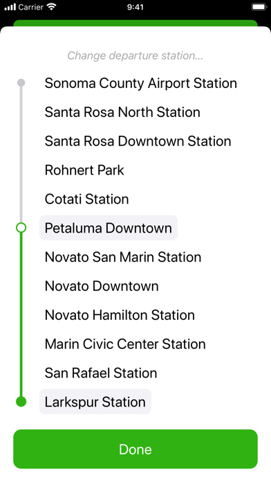 Wye · SMART Train Schedules screenshot 2