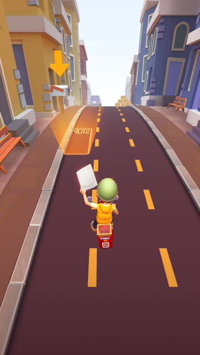 Deliveryman: 3D Bike Race Game screenshot 4