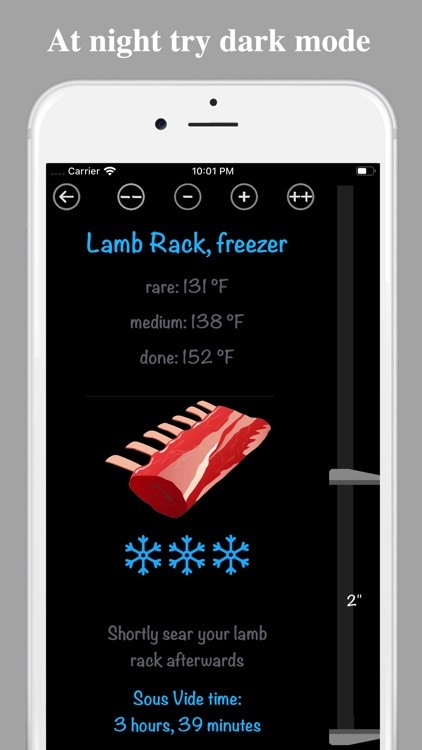Sous Vide Timing Ruler