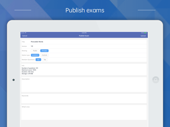 MTestM - An exam creator app screenshot 3