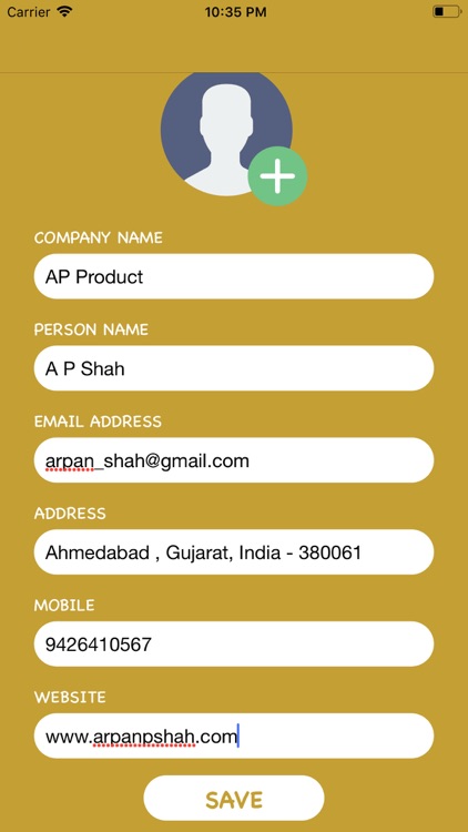 AP Visiting Card Storage