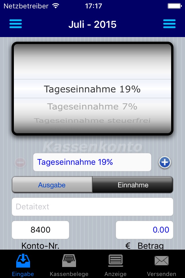 Kassenbuch-PRO screenshot 2