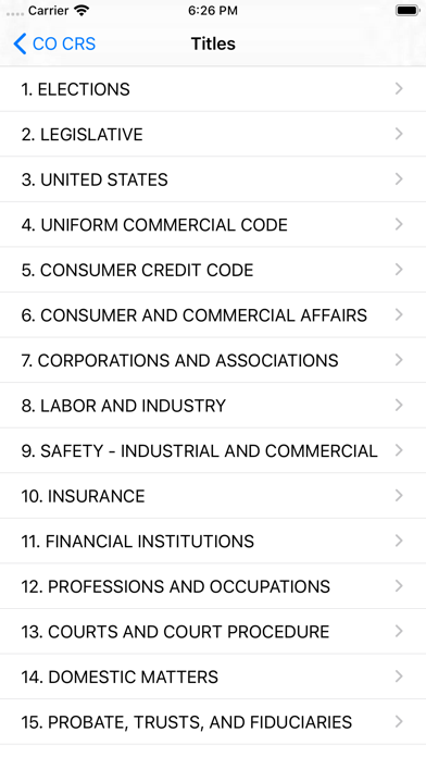 Colorado Revised Statutes 2019 screenshot 3