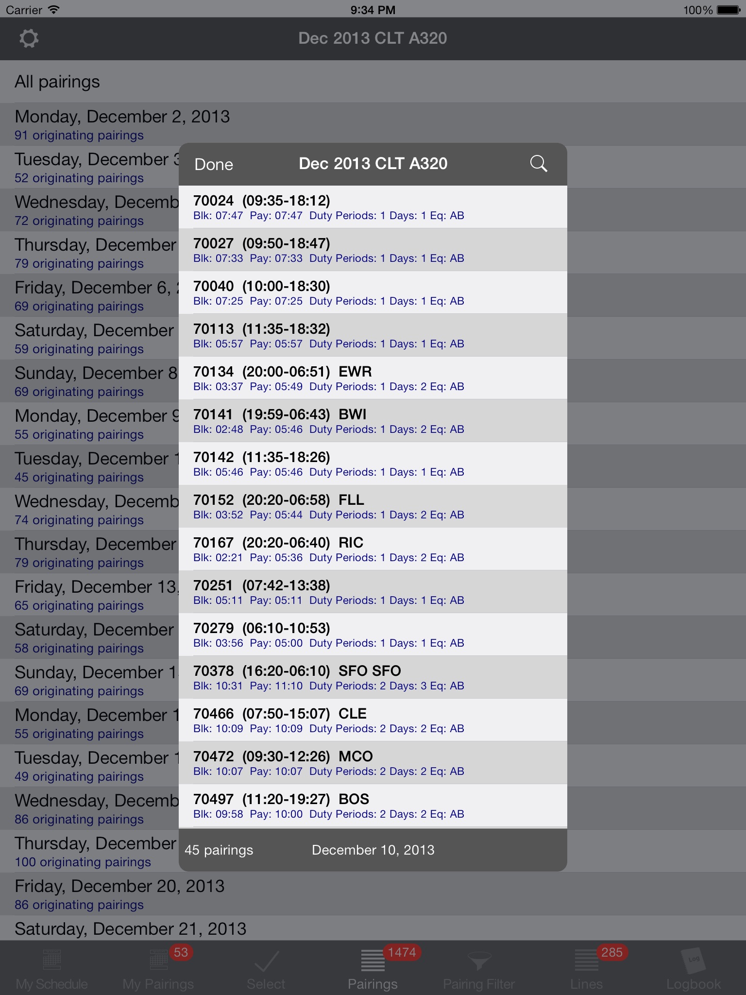 WinBid Schedule screenshot 3