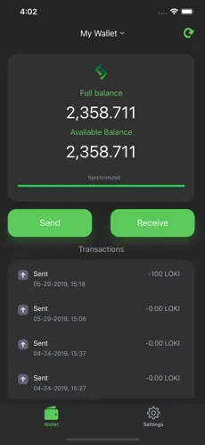 Screenshot 1 Loki Wallet iphone