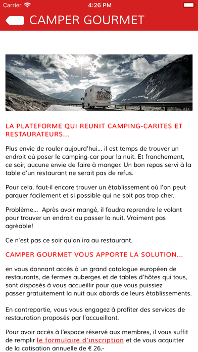 Camper Gourmet screenshot 3