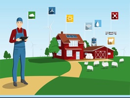 The SmartFarmMP is a small sticker, which are show the 25 Smart Farm sticker in cartoon
