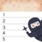 This application is a very simple vertical ninja calendar