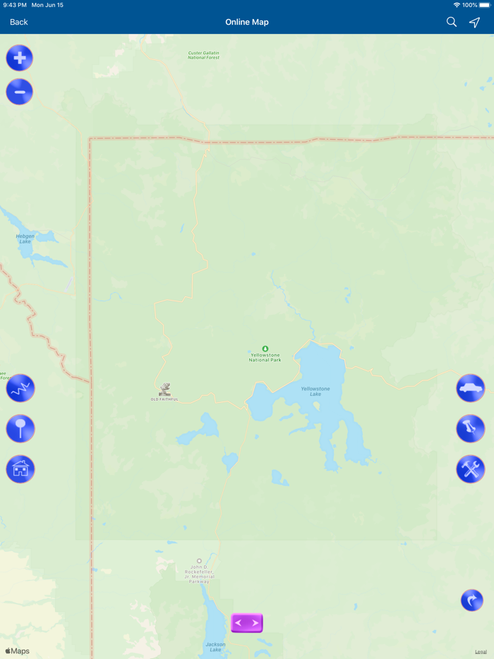 Yellowstone National Park Map