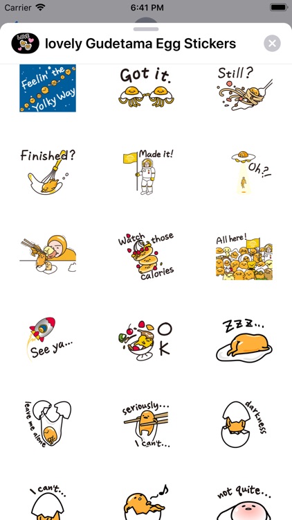 Lovely Gudetama Egg Stickers