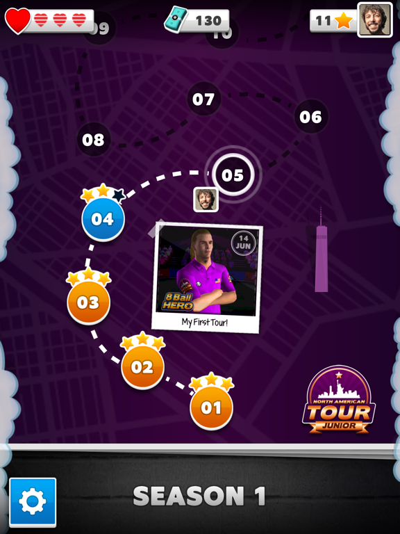 8 Ball Hero - Pool Puzzle Game screenshot 3
