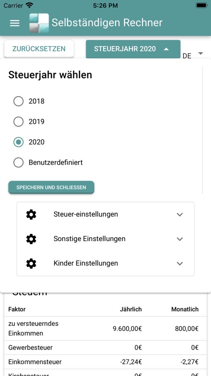 Selbständigen Rechner screenshot-7