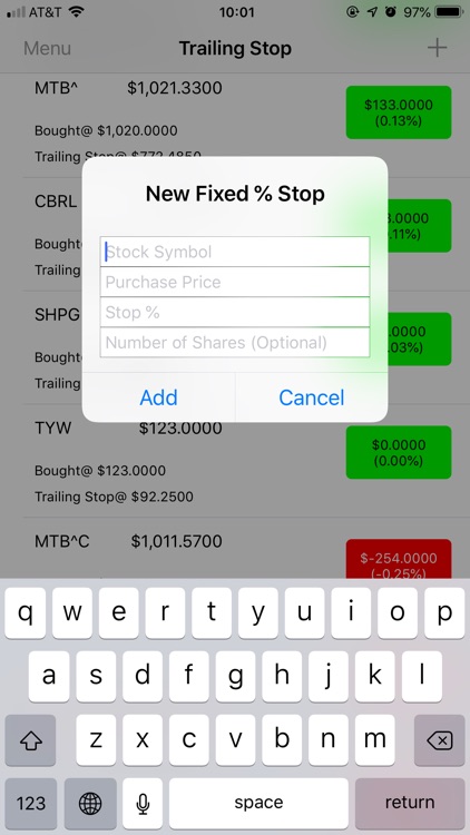 Trailing Stop?