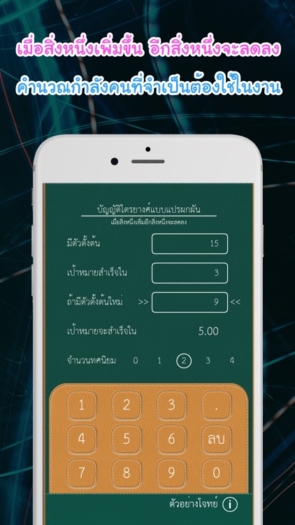 การแปรผกผัน : บัญญัติไตรยางศ์