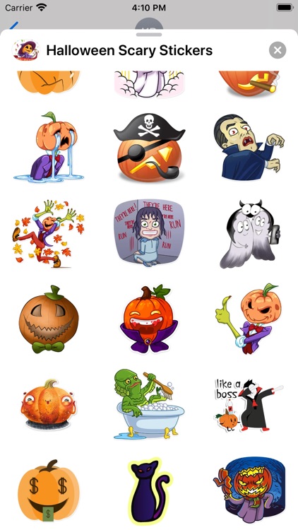 Spooky Scary Pumpkin Stickers